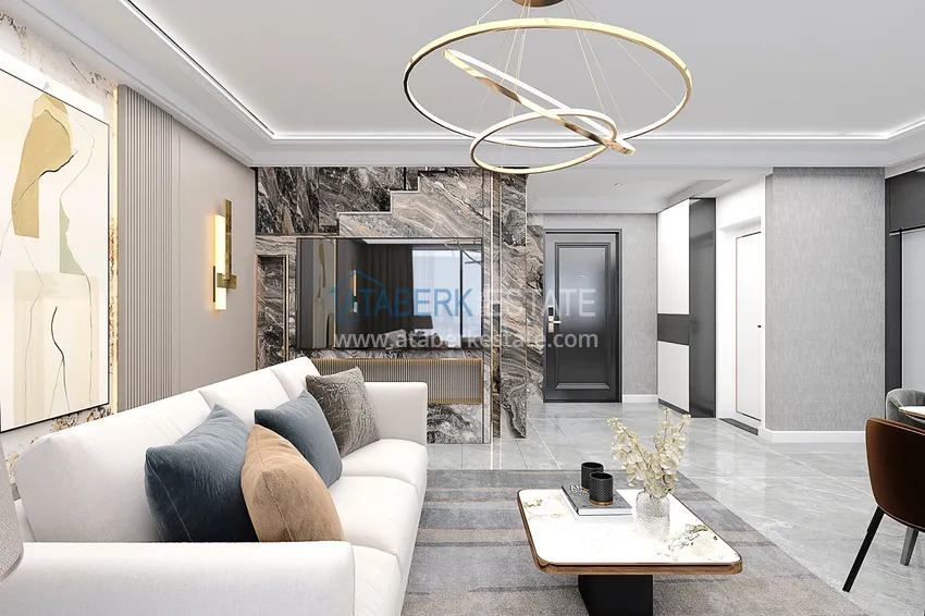 Приобрести Квартиры в Алании, район Демирташ от строительной компании на этапе проекта 12