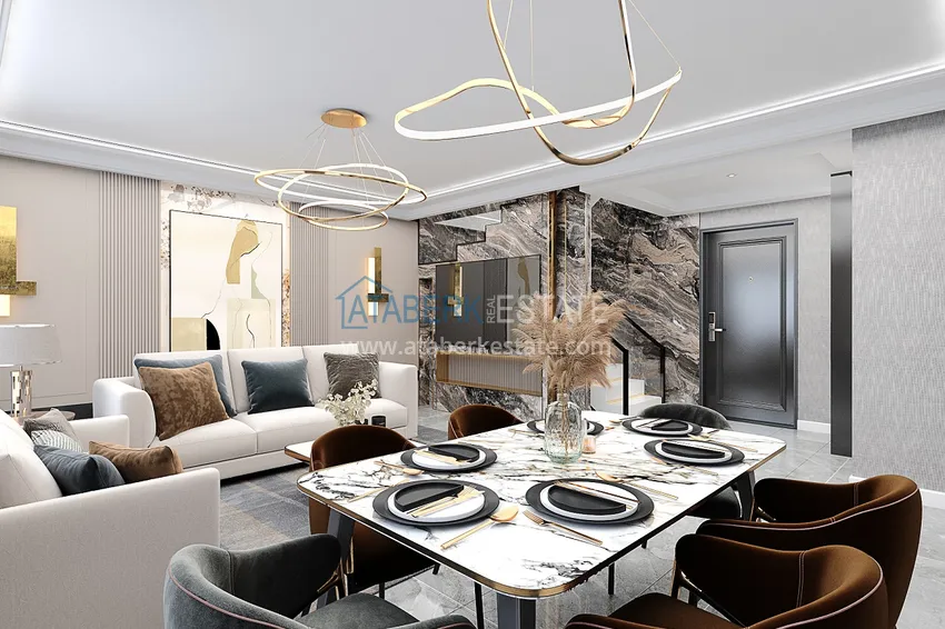 Приобрести Квартиры в Алании, район Демирташ от строительной компании на этапе проекта 13