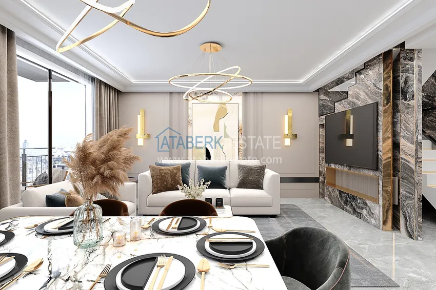 Приобрести Квартиры в Алании, район Демирташ от строительной компании на этапе проекта 14