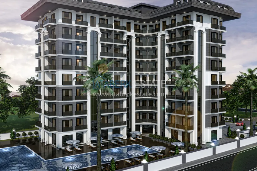 Курортная недвижимость с видом на море по выгодным ценам на этапе котлована – Алания, Паяллар 1 