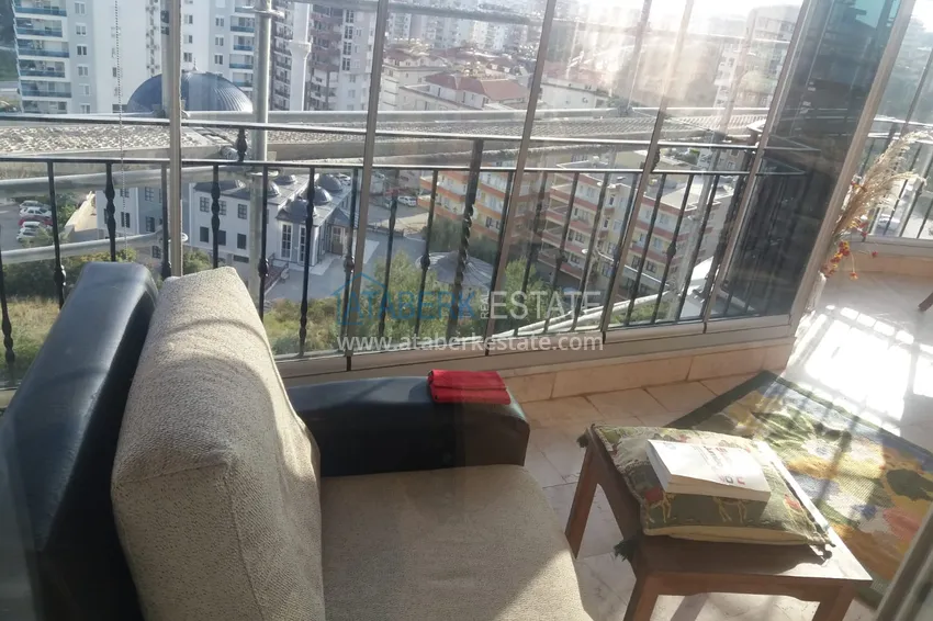 Приобрести Квартира 2+1 с мебелью и видом на море в спальном районе Алании, Джикджилли  10 