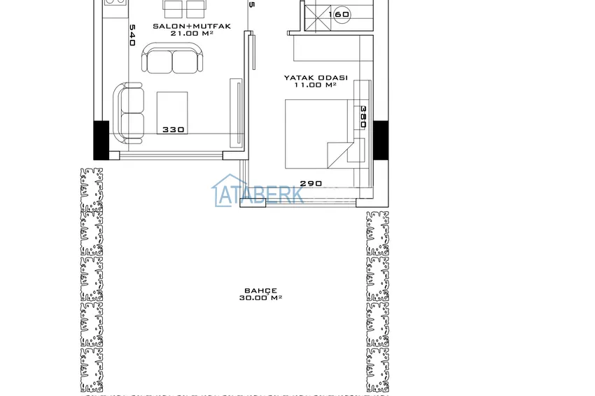 Купить дешево Инвестиционно-привлекательный проект офф-плана в Анталии, район Алтынташ  11 
