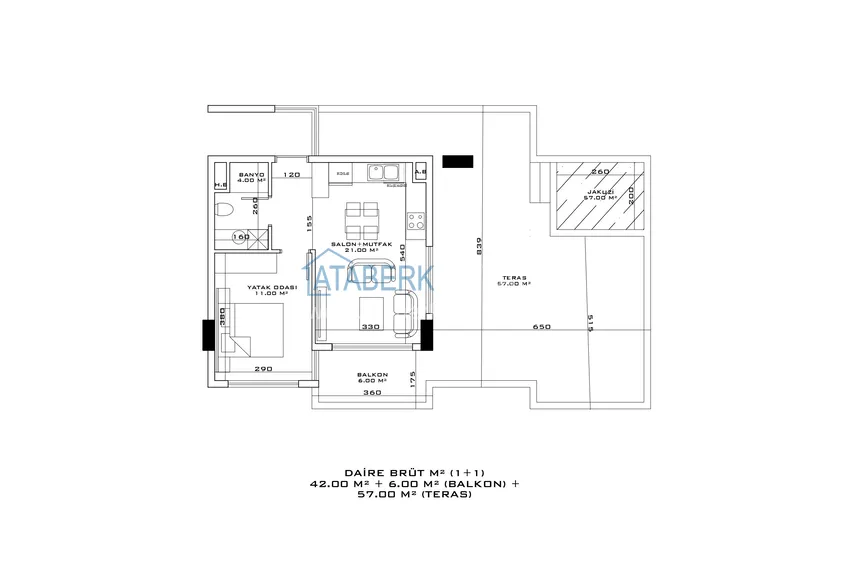 Купить дешево Инвестиционно-привлекательный проект офф-плана в Анталии, район Алтынташ  13 