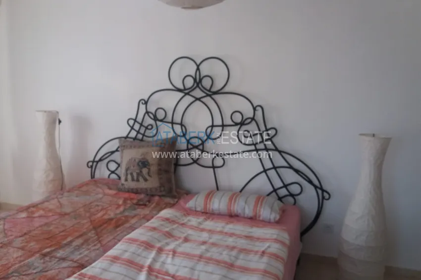 Приобрести Квартира 2+1 с мебелью и видом на море в спальном районе Алании, Джикджилли  13 