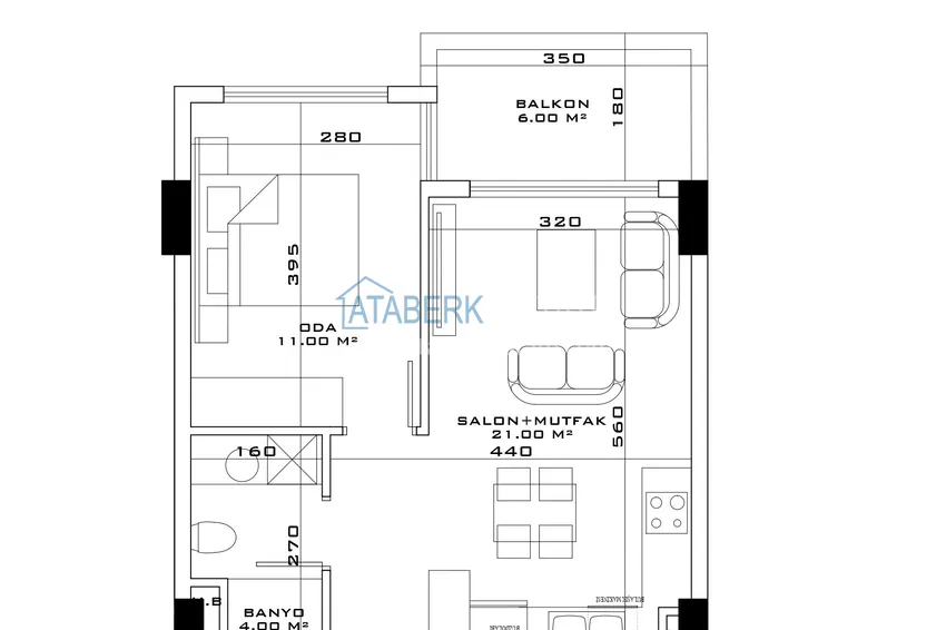 Купить дешево Инвестиционно-привлекательный проект офф-плана в Анталии, район Алтынташ  14 