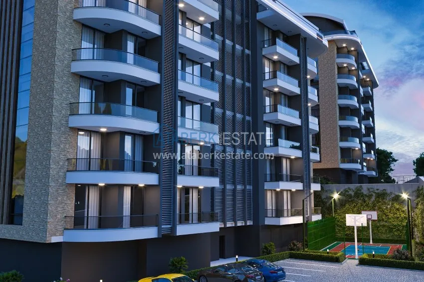 Новый стильный инвестиционный проект на этапе строительства в районе Оба, Алания 15