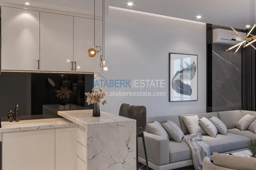 Приобрести Новый стильный инвестиционный проект на этапе строительства в районе Оба, Алания 2