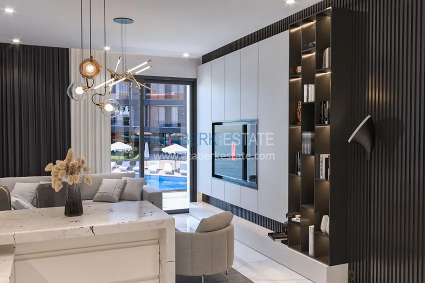 Приобрести Новый стильный инвестиционный проект на этапе строительства в районе Оба, Алания 3