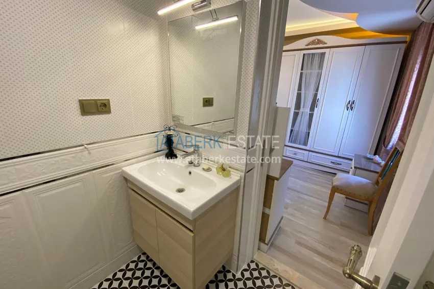 Приобрести Эксклюзивная квартира с индивидуальным дизайнерским интерьером и потрясающим открытым видом на море – Алания, Махмутлар 21 