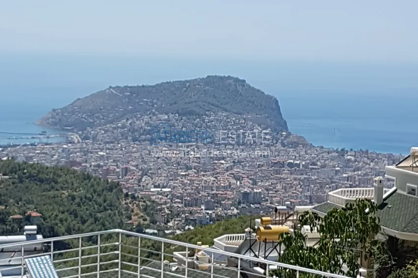 Квартира 2+1 с мебелью и видом на море в спальном районе Алании, Джикджилли  2 