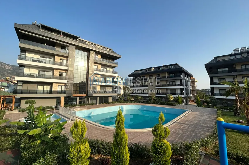 Квартира 2+1 с отдельной кухней и видом на горы, Оба – Алания 1 