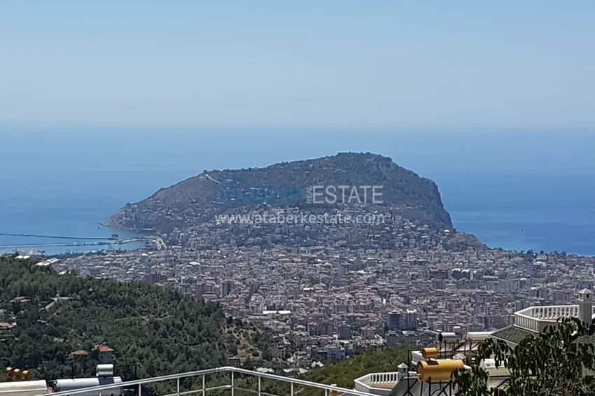 Квартира 2+1 с мебелью и видом на море в спальном районе Алании, Джикджилли  1 