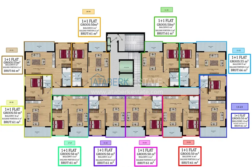 Купить дешево Инвестиционная недвижимость в Алании, район Кестель. Проект Off-plan 3 