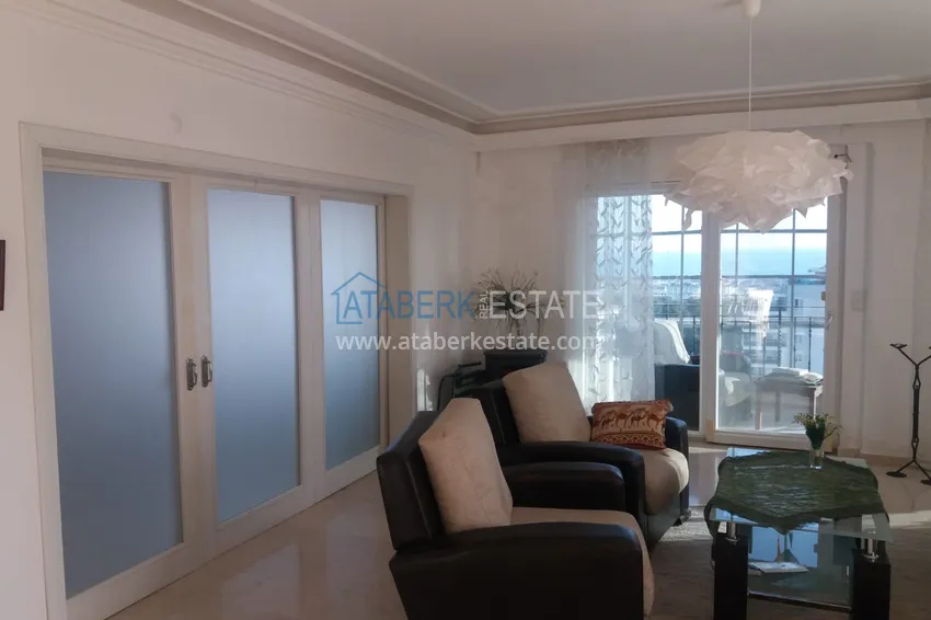 Приобрести Квартира 2+1 с мебелью и видом на море в спальном районе Алании, Джикджилли  5 