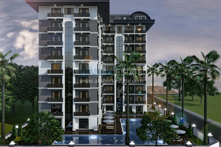 Курортная недвижимость с видом на море по выгодным ценам на этапе котлована – Алания, Паяллар 6 