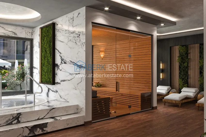 Новый стильный инвестиционный проект на этапе строительства в районе Оба, Алания 24