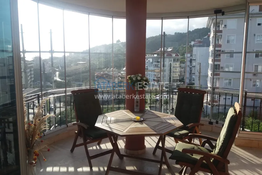 Приобрести Квартира 2+1 с мебелью и видом на море в спальном районе Алании, Джикджилли  7 