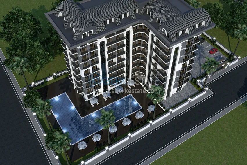 Курортная недвижимость с видом на море по выгодным ценам на этапе котлована – Алания, Паяллар 9 