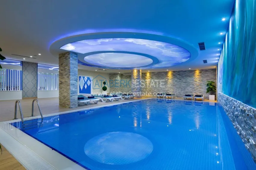 Квартира-студия с видом на горы в центре Алании - район пляжа Клеопатра 9 