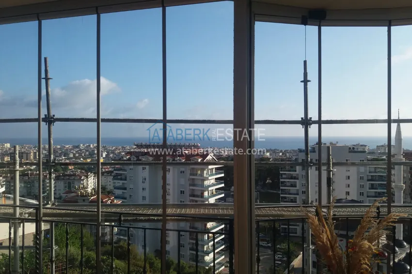 Приобрести Квартира 2+1 с мебелью и видом на море в спальном районе Алании, Джикджилли  9 