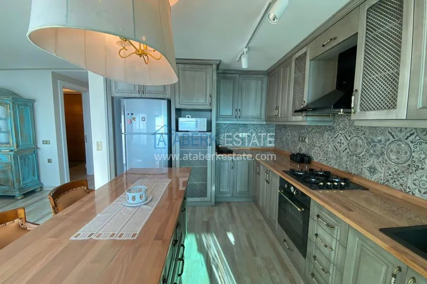 Приобрести Эксклюзивная квартира с индивидуальным дизайнерским интерьером и потрясающим открытым видом на море – Алания, Махмутлар 10 