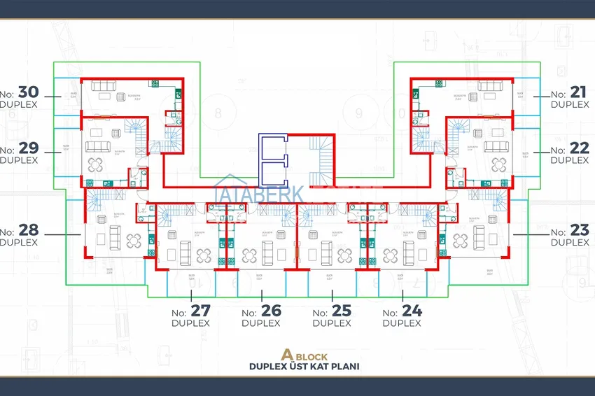 Купить дешево Курортная недвижимость на этапе котлована – новый проект Off-plan в Алании, район Тюрклер 12 
