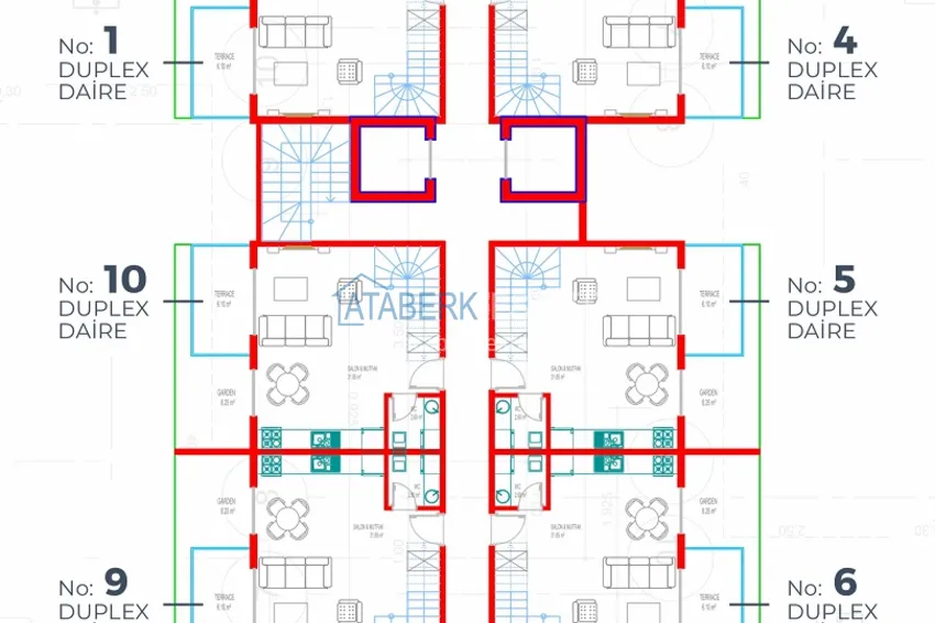 Купить дешево Курортная недвижимость на этапе котлована – новый проект Off-plan в Алании, район Тюрклер 16 
