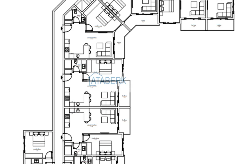 Купить дешево Курортная недвижимость с видом на море по выгодным ценам на этапе котлована – Алания, Паяллар 3 