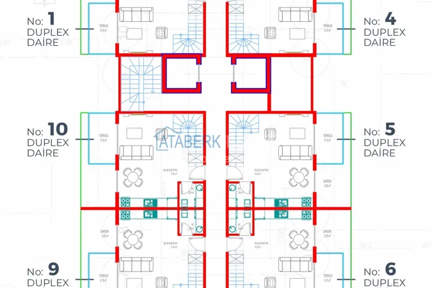 Купить дешево Курортная недвижимость на этапе котлована – новый проект Off-plan в Алании, район Тюрклер 21 