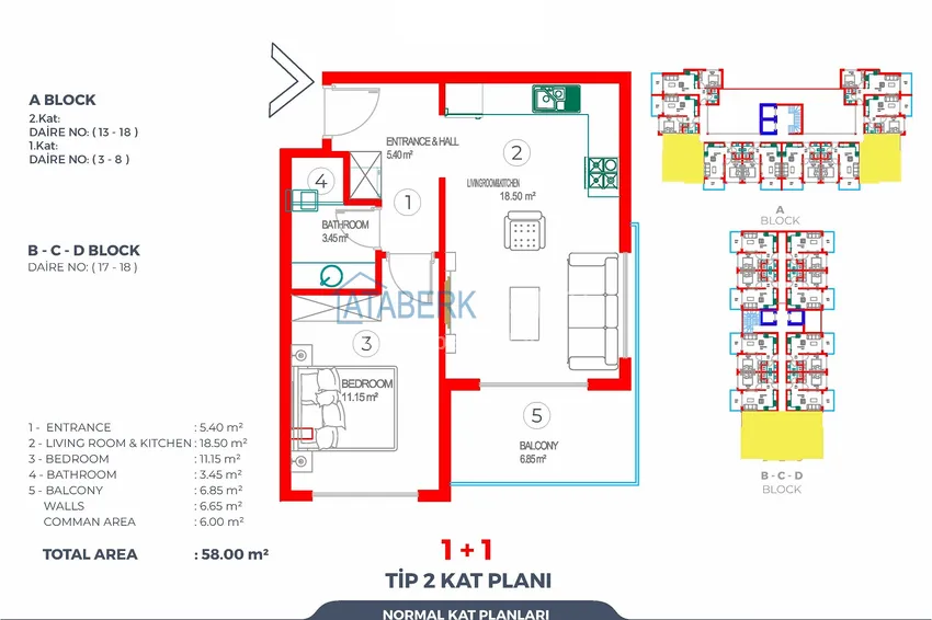 Купить дешево Курортная недвижимость на этапе котлована – новый проект Off-plan в Алании, район Тюрклер 2 