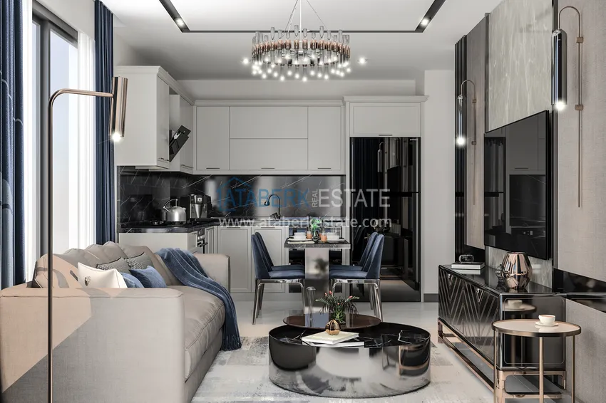 Приобрести Курортная недвижимость с видом на море по выгодным ценам на этапе котлована – Алания, Паяллар 1 