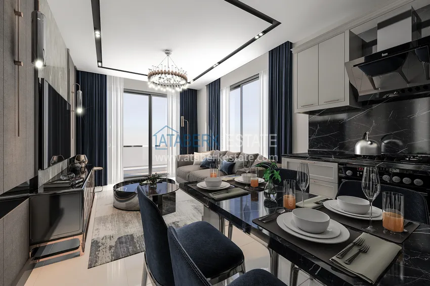 Приобрести Курортная недвижимость с видом на море по выгодным ценам на этапе котлована – Алания, Паяллар 2 