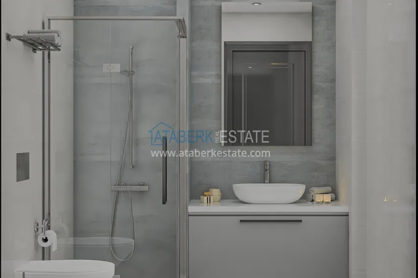 Приобрести Курортная недвижимость с видом на море по выгодным ценам на этапе котлована – Алания, Паяллар 5 