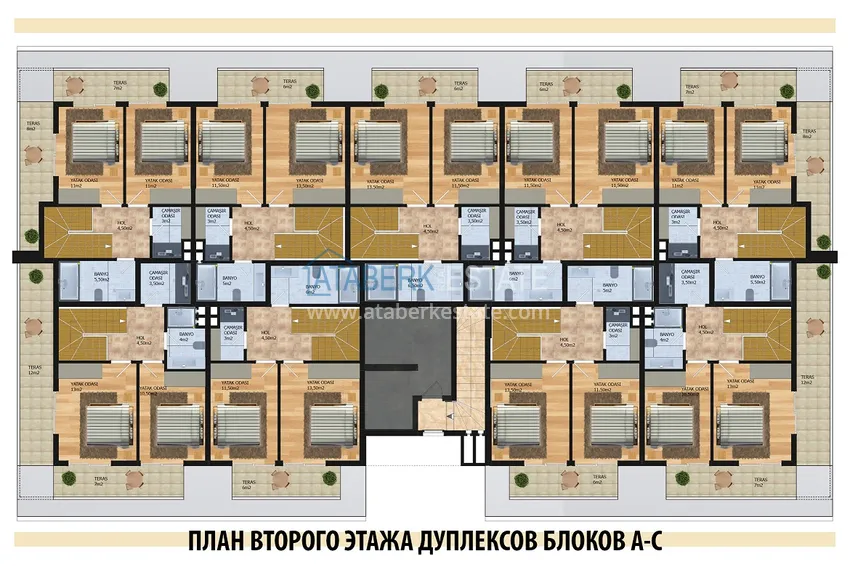 Купить дешево Современный комплекс в Алании, район Оба 6 