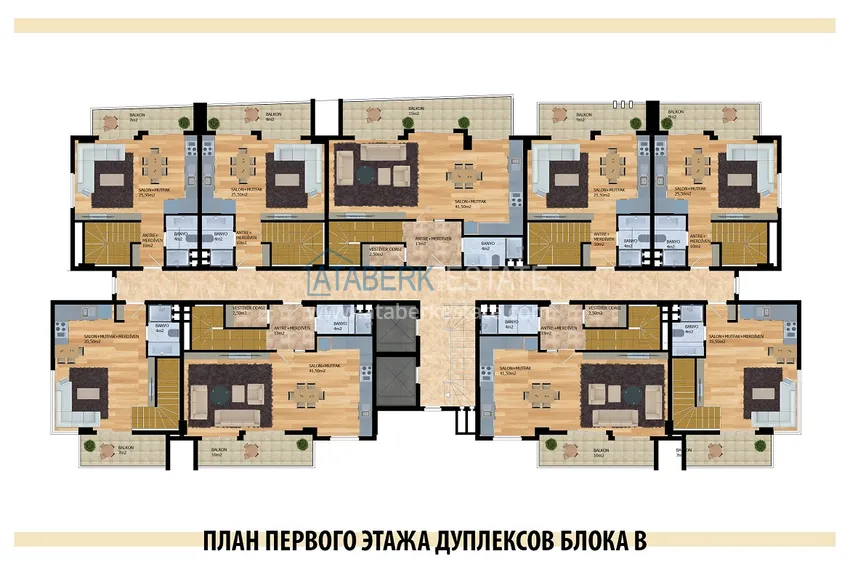 Купить дешево Современный комплекс в Алании, район Оба 13 