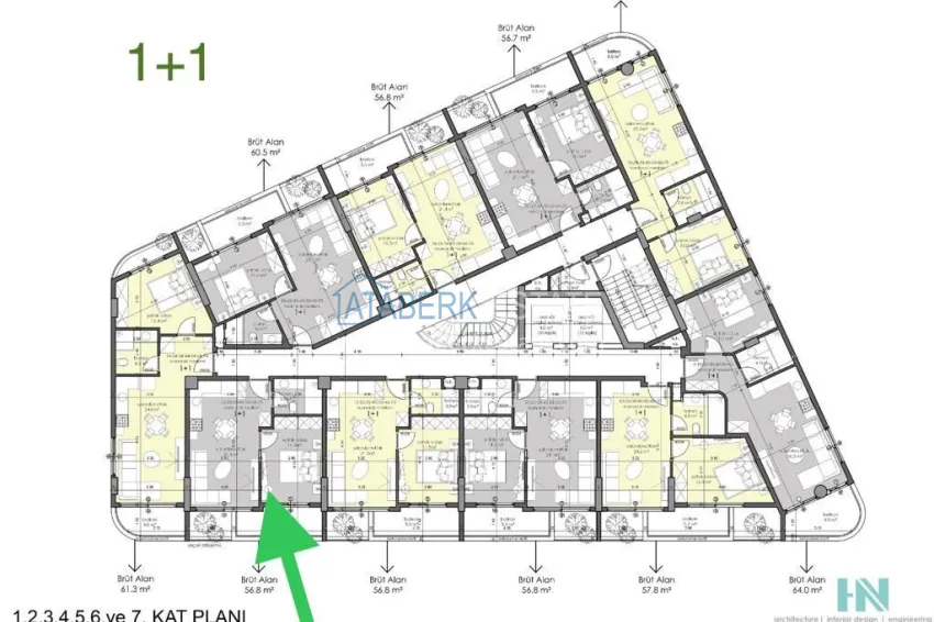 Купить дешево Квартира 1+1 в новом эксклюзивном комплексе в центре Алании 1