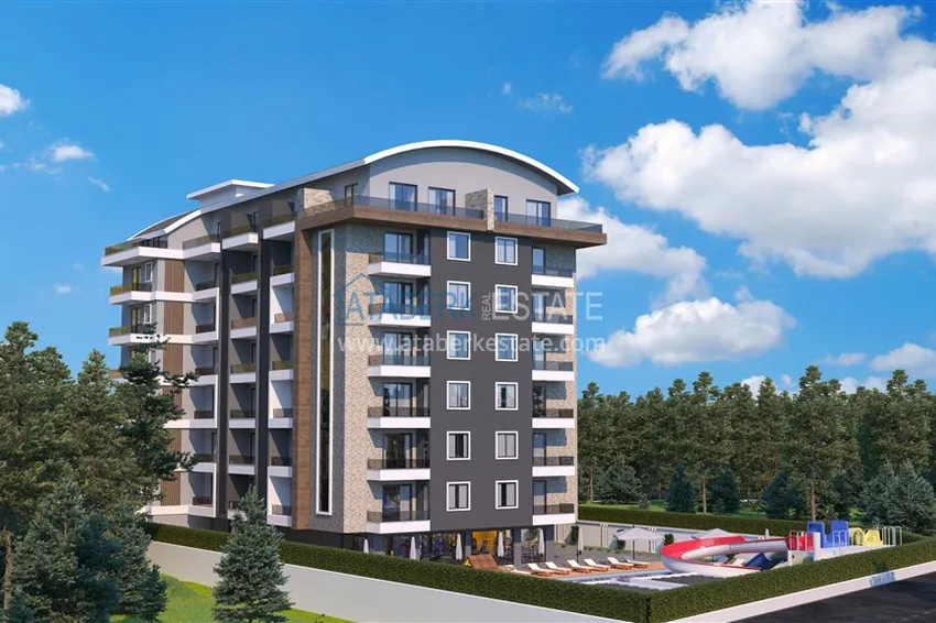 Новая квартира 1+1 с чистовой отделкой в современном новом комплексе - Газипаша 1 