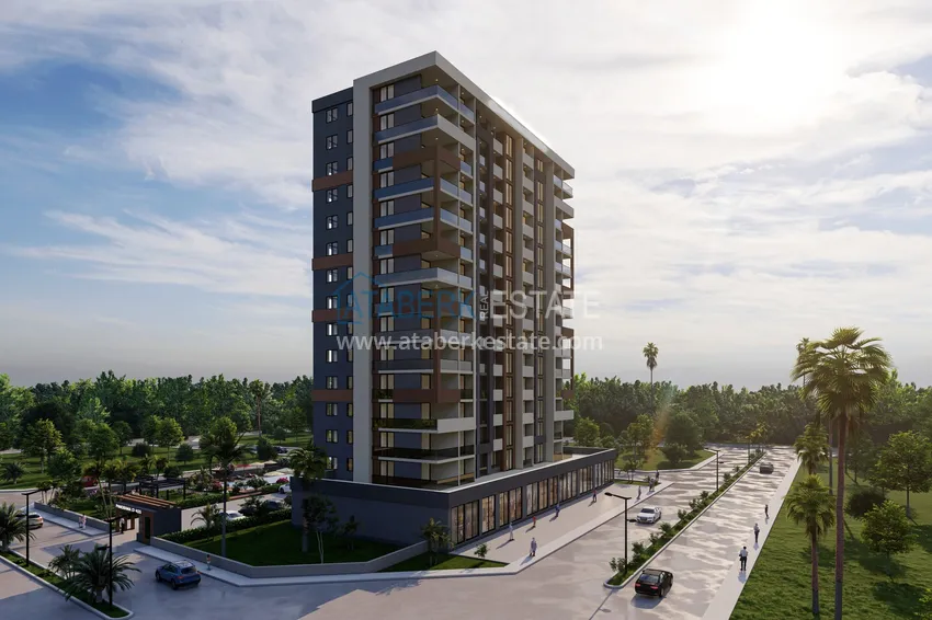 Новый жилой комплекс, в районе Тедже, Мерсин, с собственной инфраструктурой в популярном 4 