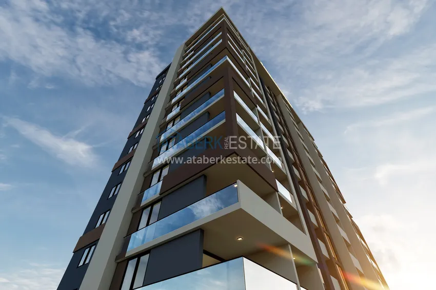 Новый жилой комплекс, в районе Тедже, Мерсин, с собственной инфраструктурой в популярном 5 