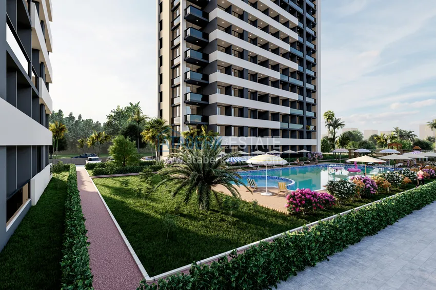 Апартаменты 1+1 в районе Арпачбахшиш в Мерсине 6 