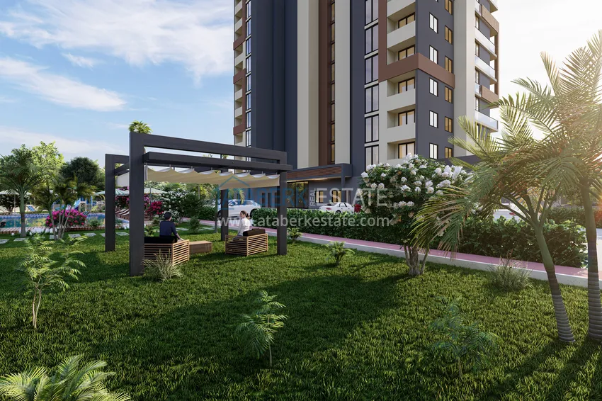 Новый жилой комплекс, в районе Тедже, Мерсин, с собственной инфраструктурой в популярном 8 