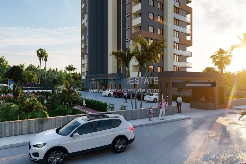 Новый жилой комплекс, в районе Тедже, Мерсин, с собственной инфраструктурой в популярном 9 