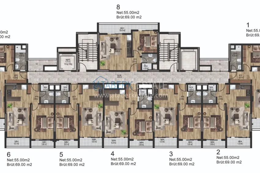 Купить дешево Комплекс с инфраструктурой у самого моря в районе Томюк-Мерсин. 1