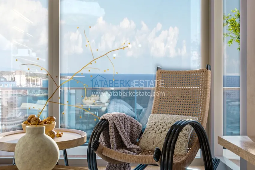 Приобрести Современный жилой комплекс комфорт-класса на первой линии Средиземного моря, в городе Мерсин. 3 