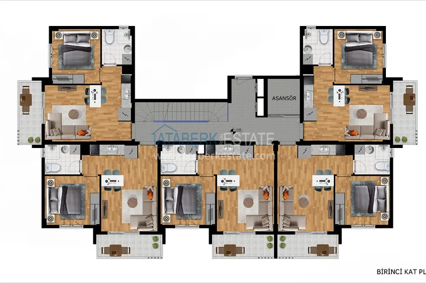 Купить дешево Новый проект бутик-резиденции в районе Авсаллар, Алания 1 