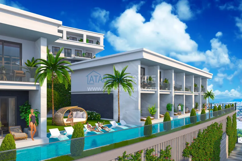 Квартиры в строящейся резиденции элитного сегмента в Алании, район Каргыджак. Подходят для получения гражданства 8 