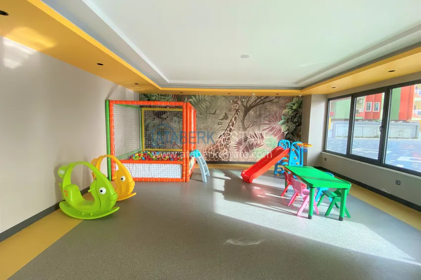 Квартира 1+1 меблированная с открытым видом на море, район Махмутлар – Алания 17 