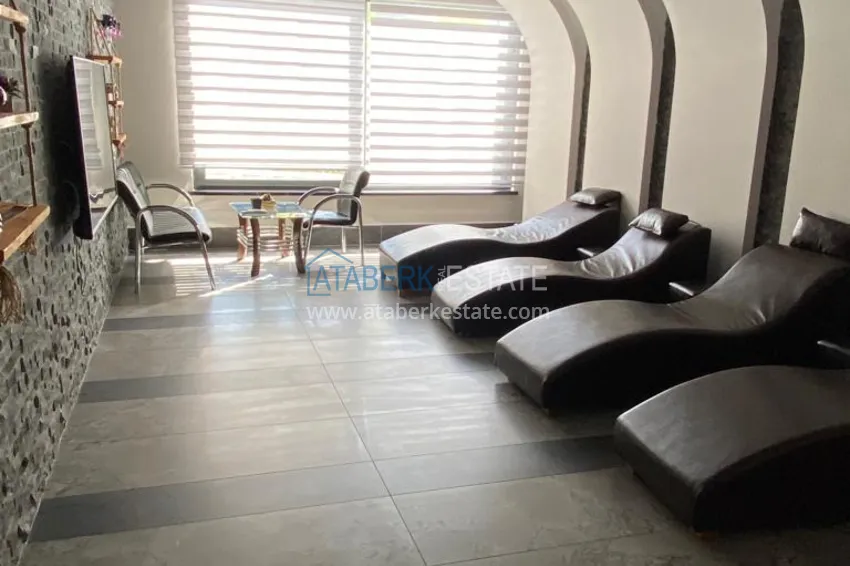 Квартира 2+1 меблированная в центре Алании, районе пляжа Клеопатра  17 