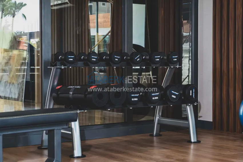 Квартира 1+1 меблированная с открытым видом на море, район Махмутлар – Алания 20 