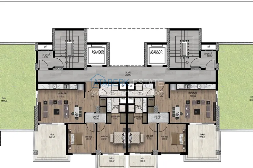 Купить дешево Новый жилой комплекс, с собственной инфраструктурой в популярном районе Тедже, Мерсин. 2 